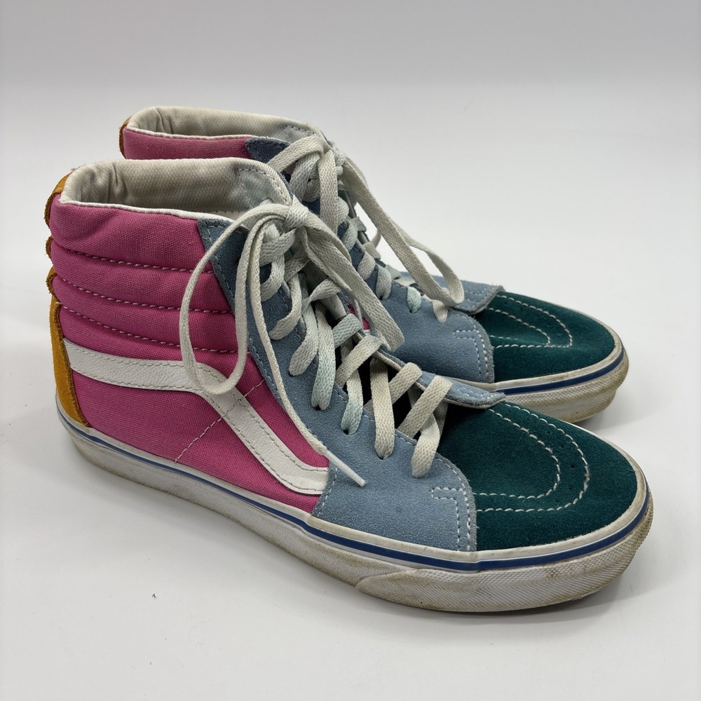 Vans Unisex Sk8 Hi Pink Green Blue Yellow Men's 6.5 Women's 8